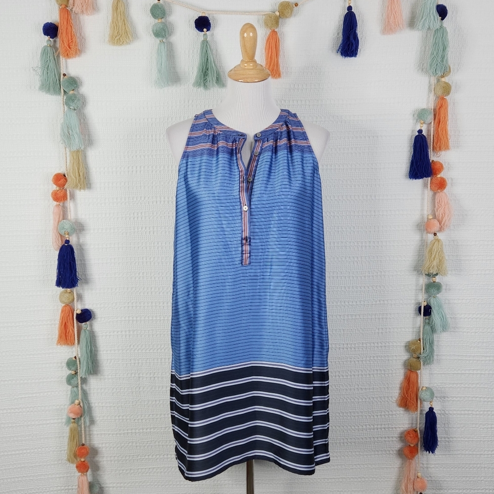 LOFT Silky Striped Dress